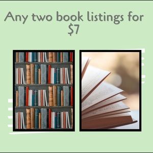 Any 2 book listings for $7!!!
